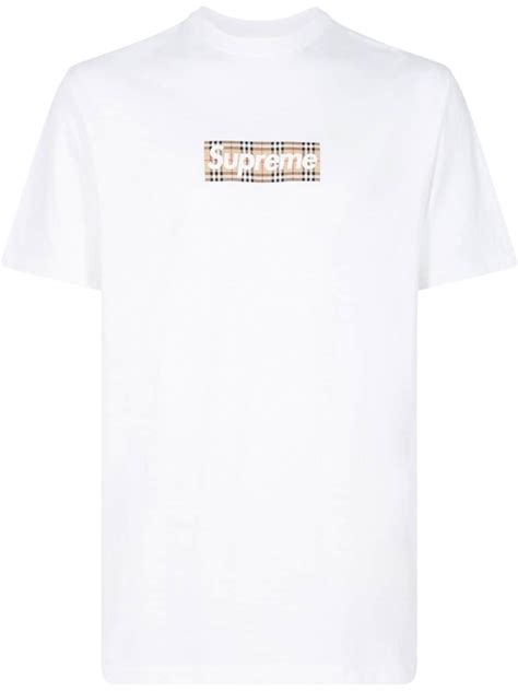 supreme burberry look book|supreme Burberry box t shirt.